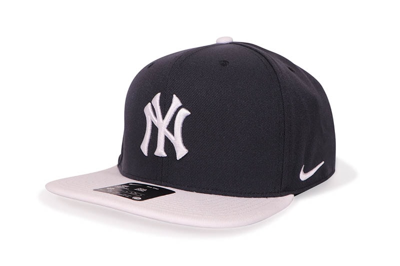 NIKE NEW YORK YANKEES DRI-FIT PRO STRUCTURED SQUARE BILL CAP (NB09-194N-NK-8KY:PITCH BLUE/WHITE)
