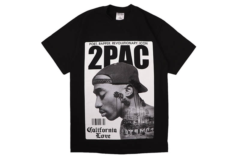 STREET WEAR SUPPLY 2PAC CALIFORNIA LOVE T-SHIRT (BLACK)