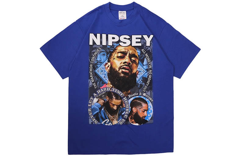 STREET WEAR SUPPLY NIPSEY HUSSLE LEGEND T-SHIRT (ROYAL) | Brand