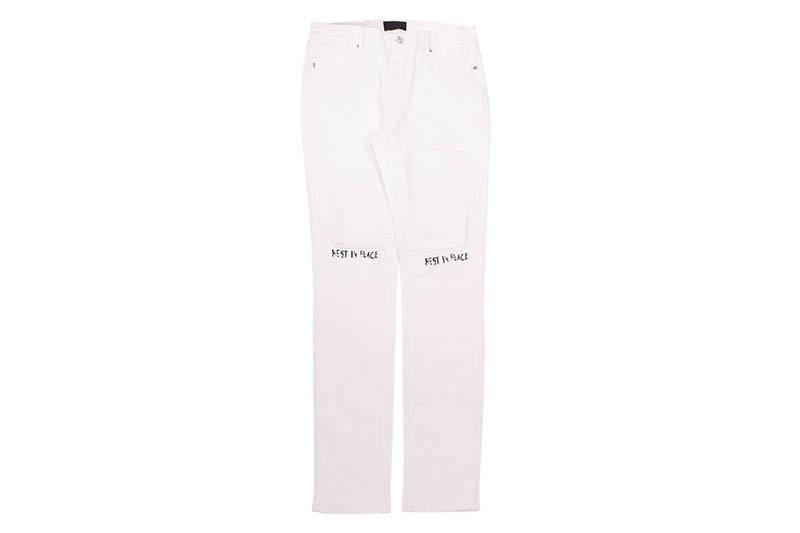 RtA BRYANT SKINNY JEAN (WHITE REST IN PEACE) MF24D624-B1205WTRIP