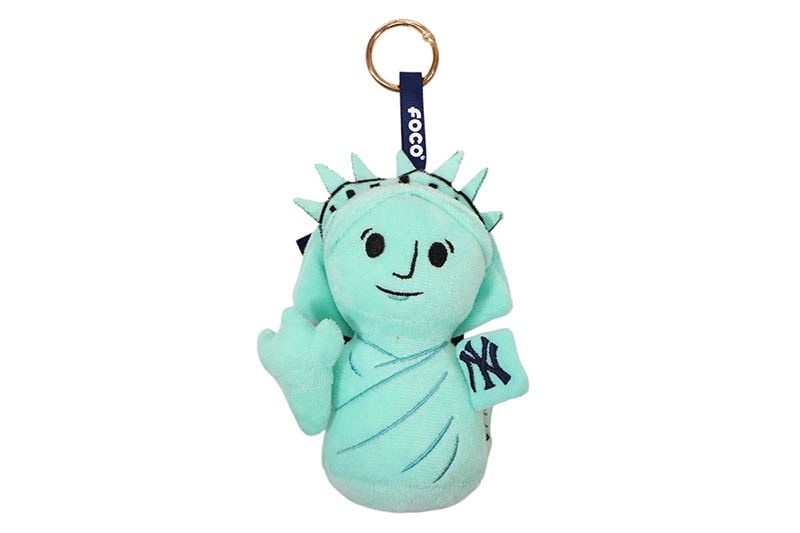 FOCO NEW YORK YANKEES PLUSH TEAM BEANIE BAG CHARM KEYCHAIN