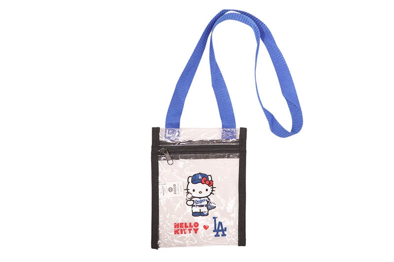 FOCO LOS ANGELES DODGERS TEAM BEANS HELLO KITTY CLEAR CROSSBODY