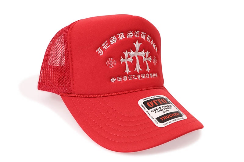 ADVANCE TRIPLE CROSS TRUCKER HAT (RED) ARS-7773 | Brand,A-F