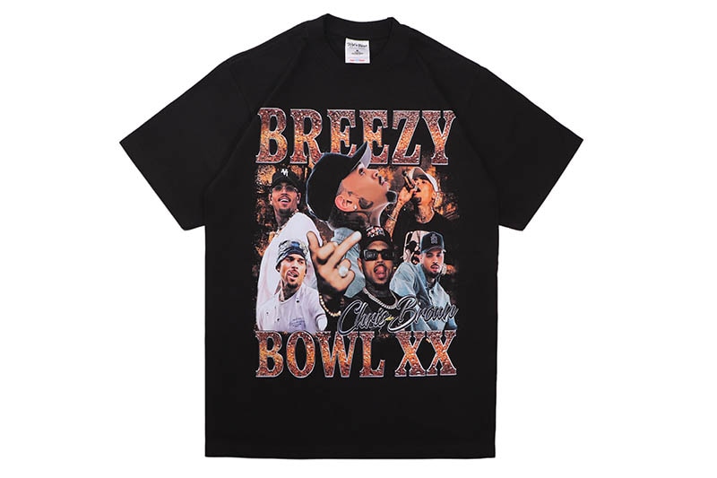 CHRIS BROWN BREEZY BOWL XX T-SHIRTS (SHAKA BLACK)