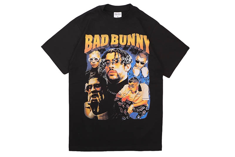 BAD BUNNY UN VERANO SIN TI T-SHIRTS (SHAKA BLACK) | Brand,OTR