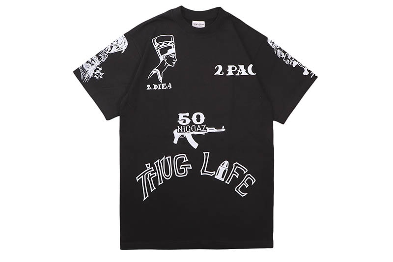 2PAC TATOO T-SHIRTS (SHAKA BLACK) | Brand,OTR,GRAPHIC SHIRTS