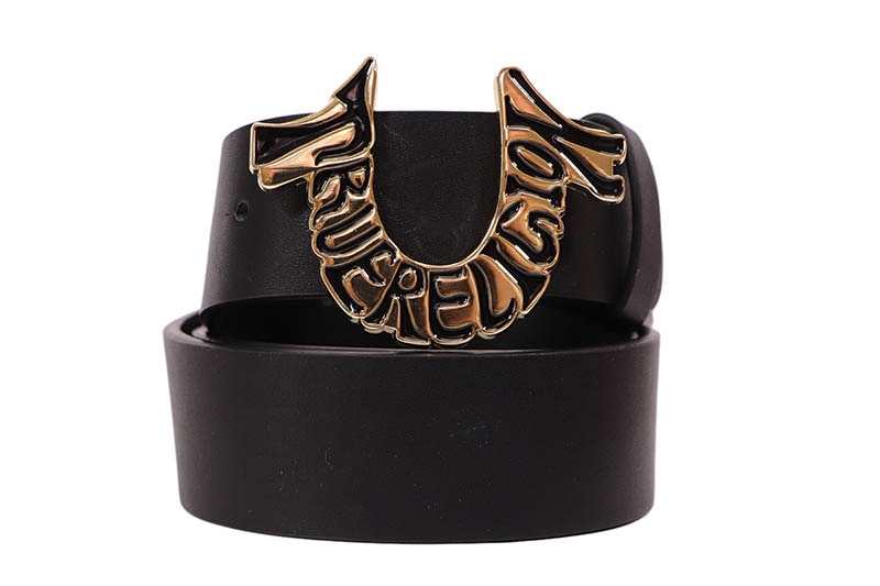TRUE RELIGION HORSESHOE BUCKLE BELT (TR2840:BLACK GOLD) | Brand