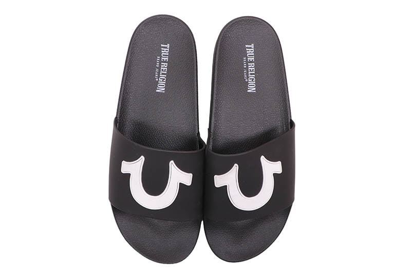TRUE RELIGION LOGO SLIDE (TR-112-BL:BLACK) | Brand,S-Z,TRUE