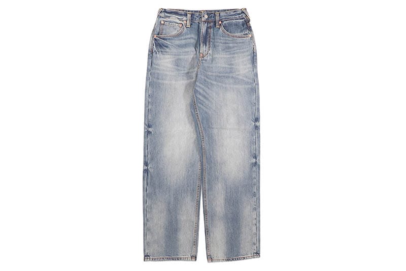 EVISU YELLOW DAICOCK PRINT RELAX FIT JEANS #2030 (DK6S-JP102