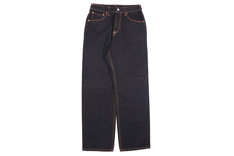 EVISU WHITE DAICOCK PRINT RELAX FIT JEANS #2030 (DK6S-JP102:WHITE)