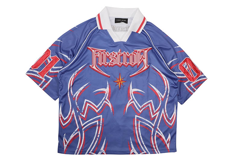 FIRST ROW AXIS OF FLAME SHORT SLV SPORTS JERSEY (FRR2015:ROYAL