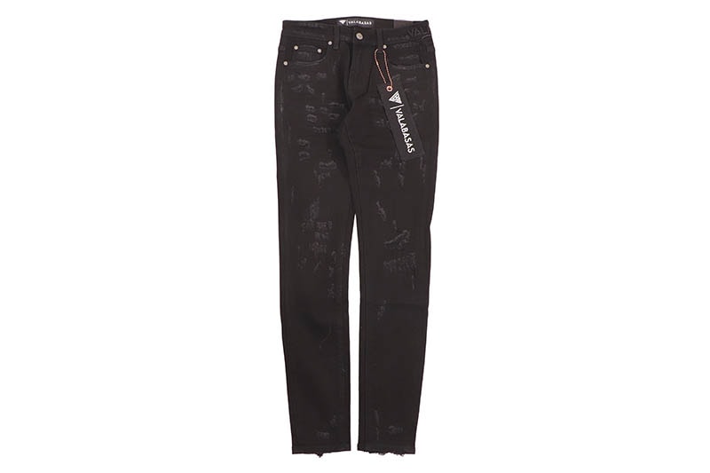 VALABASAS COLLAGE SKINNY DENIM (VLBS-VJ1-1011:JET BLACK) | Brand