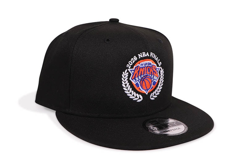 NEW ERA NEW YORK KNICKS 9FIFTY SNAPBACK CAP (2026 NBA FINALS/BLACK