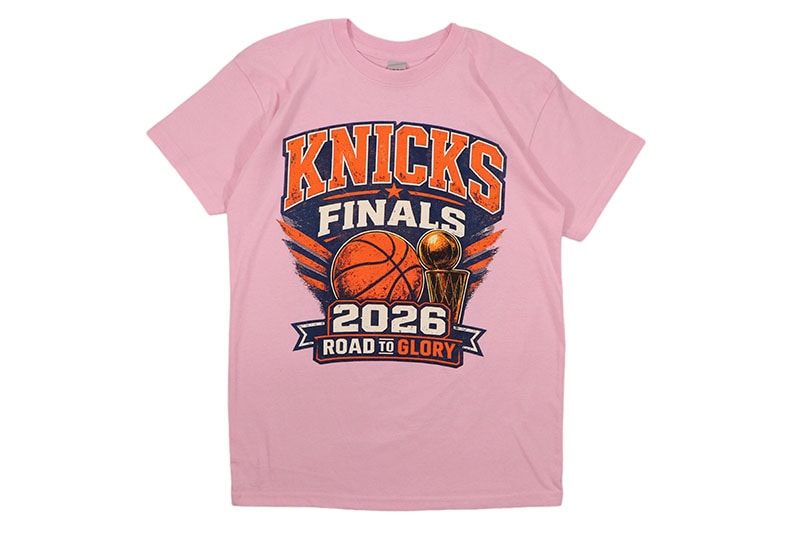 NO BRAND NEW YORK KNICKS 2026 FINALS T-SHIRTS (PINK) | Brand,OTR