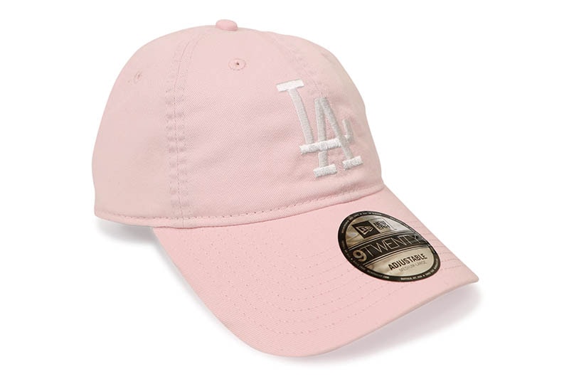 NEW ERA LOS ANGELES DODGERS 9TWENTY WASHED COTTON ADJUSTABLE CAP (PINK/WHITE) 14525132