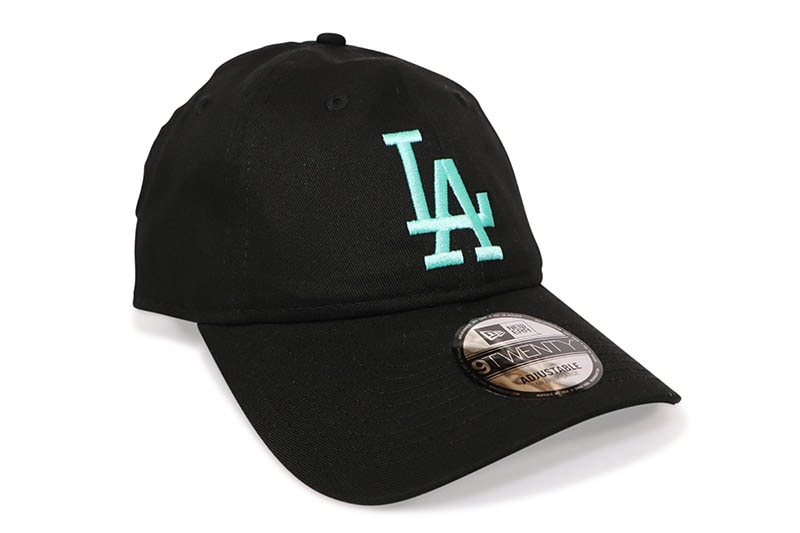 NEW ERA LOS ANGELES DODGERS 9TWENTY ADJUSTABLE CAP (BLACK/BLUE TINT LOGO) 14881971