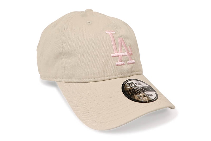 NEW ERA LOS ANGELES DODGERS 9TWENTY WASHED COTTON ADJUSTABLE CAP (STONE/PINK) 14904826