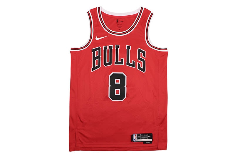 NIKE DRI-FIT NBA CHICAGO BULLS ICON EDITION SWINGMAN JERSEY (DN2131-657-KAW:YUKI KAWAMURA/#8/RED)