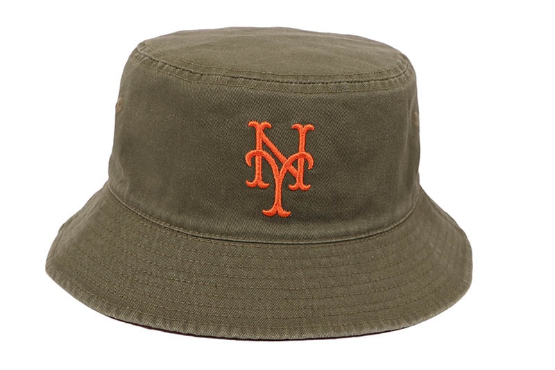 NEW ERA NEW YORK METS REVERSIBLE BUCKET 01 (BURNTWOOD/NEW OLIVE) 14744771