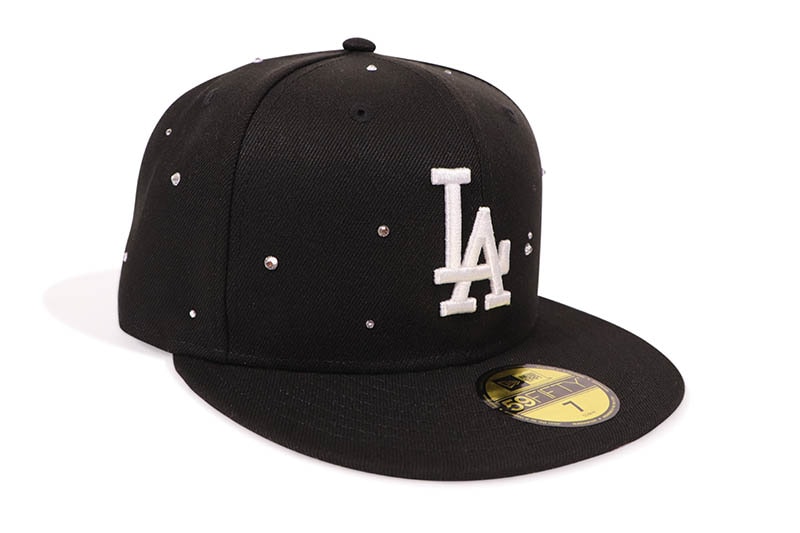 NEW ERA LOS ANGELES DODGERS NIGHT OUT RHINESTONE 59FIFTY FITTED CAP (BLACK) 14745168