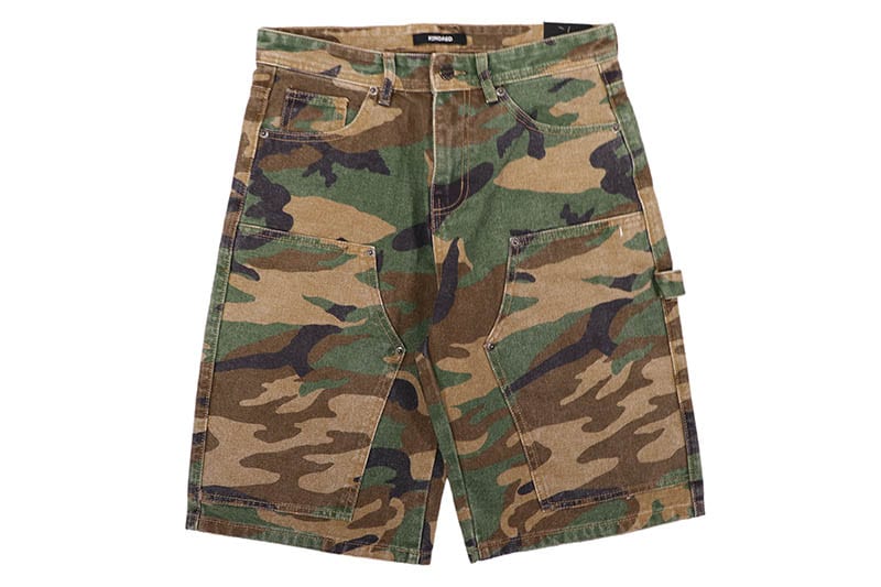 KINDRED DOUBLE KNEE CAMO SHORTS (KD2116C:CANVAS GREEN) | Brand,OTR