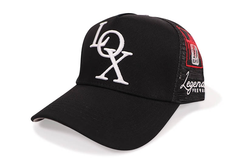 LEGENDS PREVAIL x LOX TRUCKER HAT (BLACK)