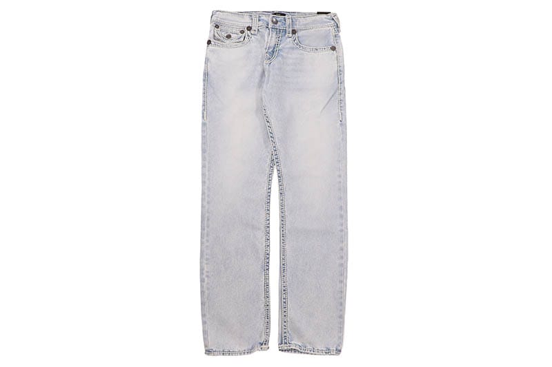 TRUE RELIGION RICKY ROPE STITCH FLAP STRAIGHT JEAN 34