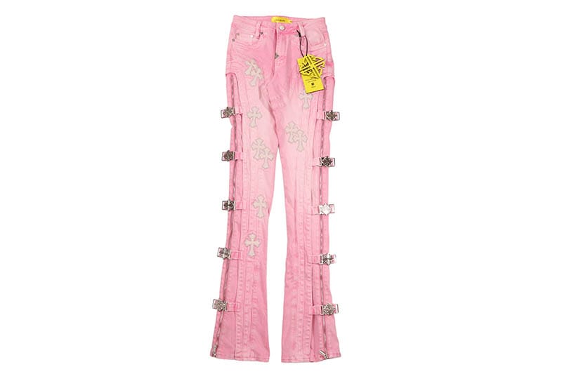 GUAPI FRENCH ROSE CROSS BUCKLE DENIM (874FRCBD)