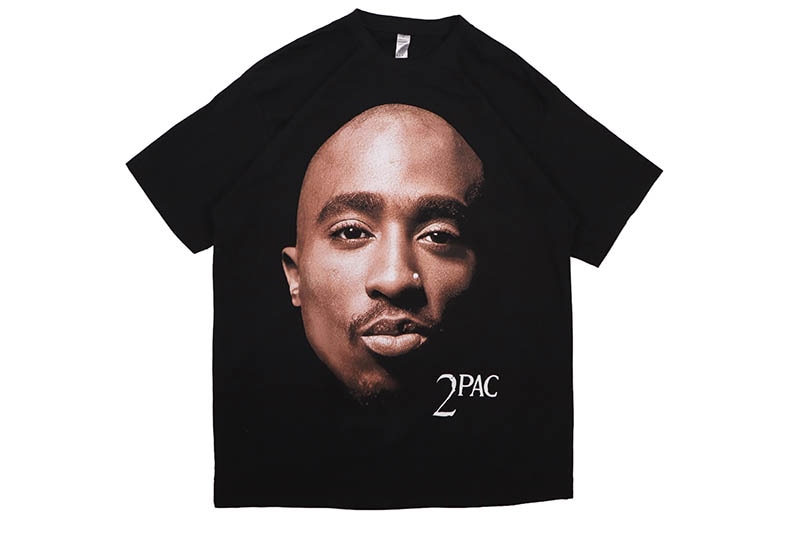 HOUSE OF TEES 2PAC BIGFACE GRAPHIC T-SHIRT (BLACK)