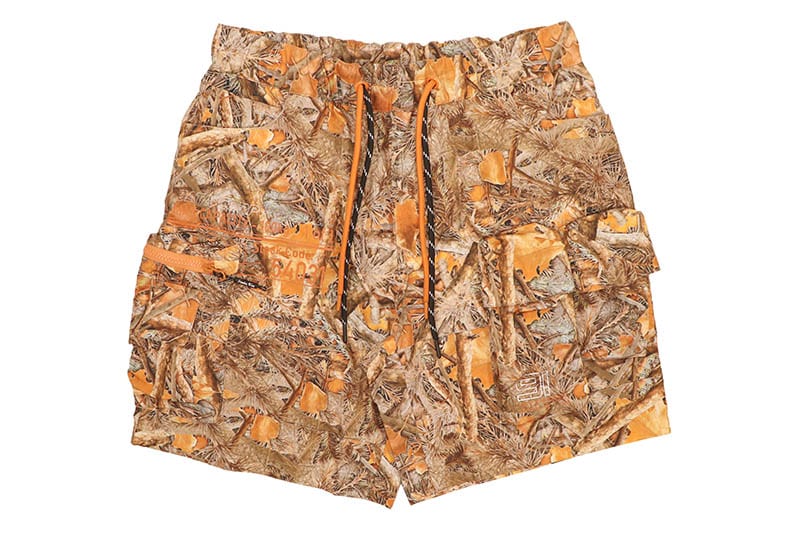 SMOKE RISE LOUNGE UTILITY CARGO SHORTS (WS25283:AMBER CAMO)