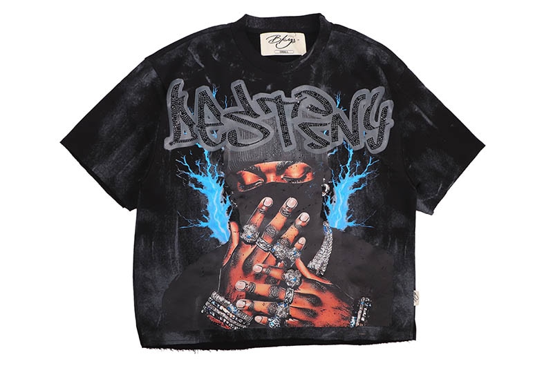 BKYS DESTINY FRENCH TERRY CROPPED TEE (T1461:BLACK)