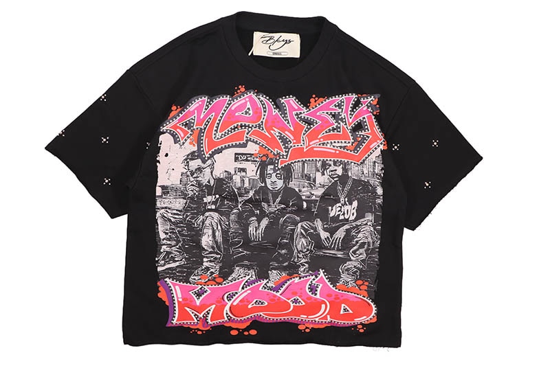 BKYS MONEY MOOD FRENCH TERRY CROPPED TEE (T1512:BLACK)