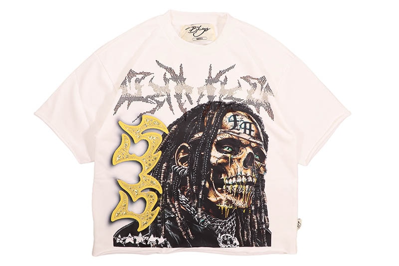 BKYS P.O.W.E.R. FRENCH TERRY CROPPED TEE (T1478:WHITE)