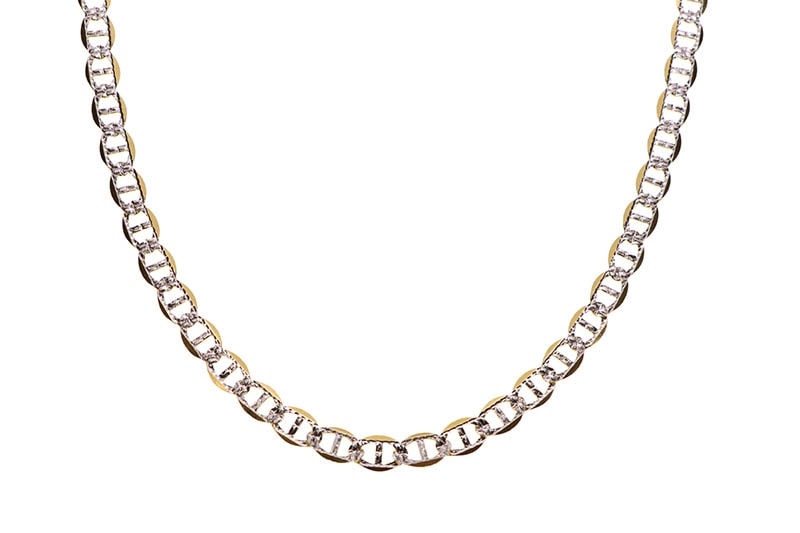 10K FIGARO CHAIN 21.5INCH