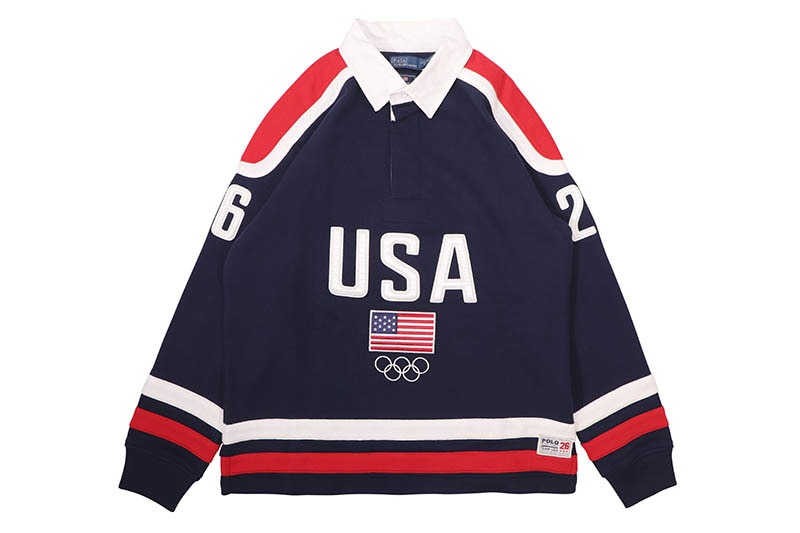 POLO RALPH LAUREN BOYS TEAM USA KNIT RUGBY PULLOVER (323A97872001)