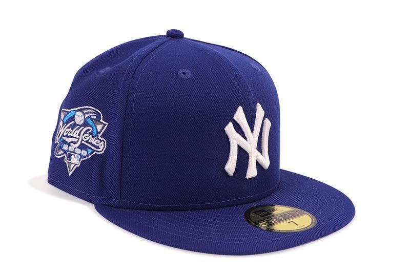 NEW ERA NEW YORK YANKEES 59FIFTY FITTED CAP (2000 WORLD SERIES SIDE PATCH/GREY UNDER VISOR/DARK ROYAL) 14490418