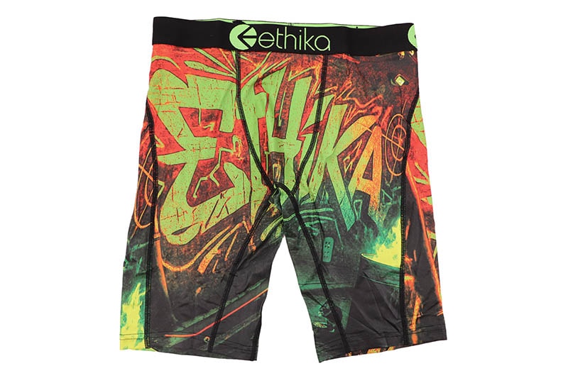 ETHIKA THE WALL STAPLE BOXER BRIEFS (MSUAAE2606-GRN)