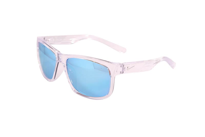 NIKE CRUISER SUNGLASSES (FQ4677-914:CRYTSTAL CLEAR/FROZEN BLUE)