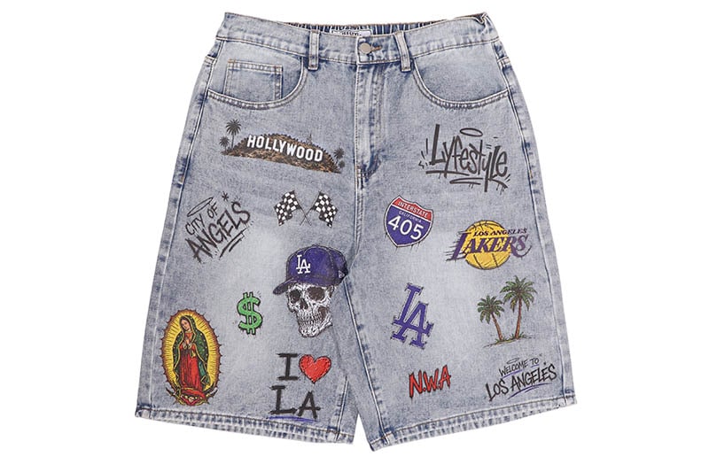LYFESTYLE CLOTHING "SoLA" DENIM SHORTS