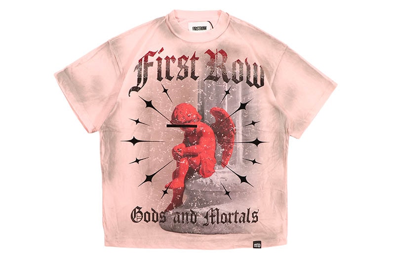 FIRST ROW GODS AND MORTALS LONE ANGEL TEE (FRT2293:LT PINK)