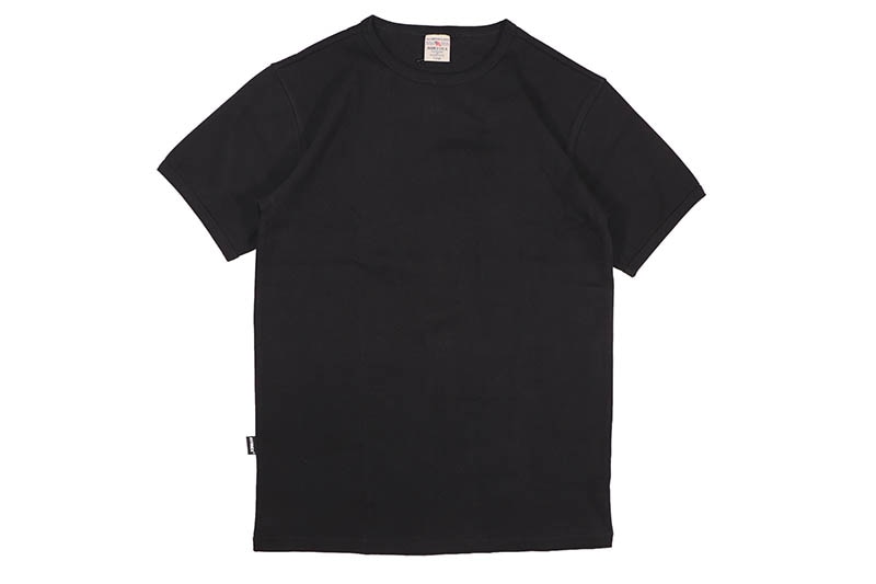 AVIREX DAILY RIB S/S CREW NECK T-SHIRT (783-5934006-010:BLACK) 6143502-009
