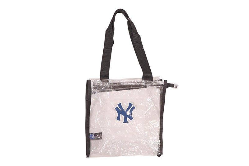 LITTLE EARTH NEW YORK YANKEES CLEAR SQUARE STADIUM TOTE BAG (601311-YNKS1)