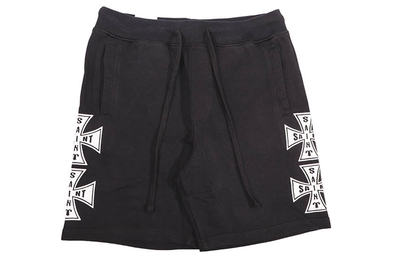 REBEL MINDS SAINT CROSS SHORTS (610-11964:BLACK)