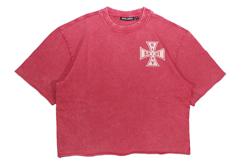 REBEL MINDS SAINT CROSS TEE (610-11164:RED)