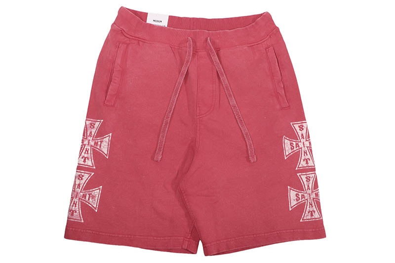 REBEL MINDS SAINT CROSS SHORTS (610-11964:RED)