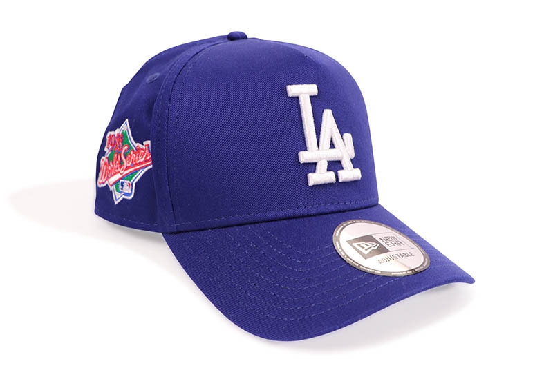 NEW ERA LOS ANGELES DODGERS 1988 WORLD SERIES SIDE PATCH 9FORTY A-FRAME ADJUSTABLE CAP (DARK ROYAL) 13328261