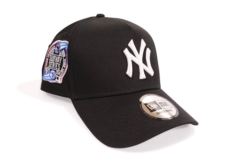NEW ERA NEW YORK YANKEES 2000 SUBWAY SERIES SIDE PATCH 9FORTY A-FRAME ADJUSTABLE CAP (BLACK) 13328260
