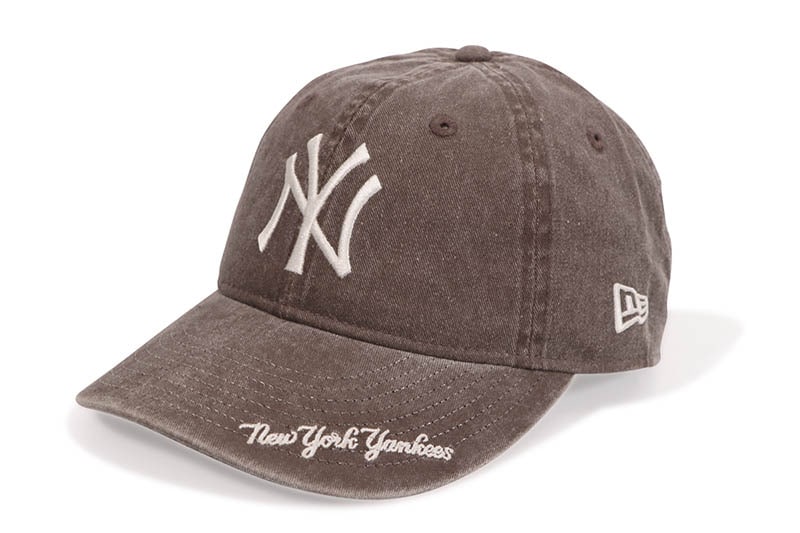 NEW ERA NEW YORK YANKEES VISOR LOGO 9THIRTY ADJUSTABLE CAP (ACID WASH KHAKI) 14388705