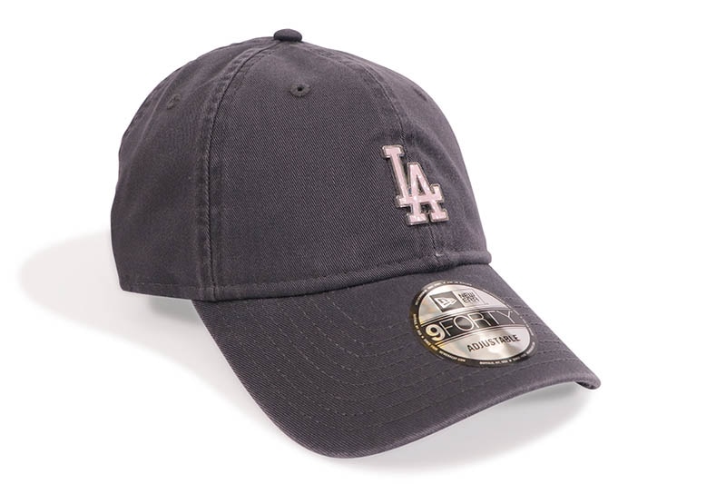NEW ERA LOS ANGELES DODGERS SEA SHELL MOTIF LOGO 9FORTY UNSTRUCTURED ADJUSTABLE CAP (GRAPHITE) 15206576