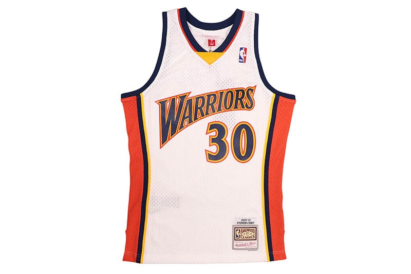 MITCHELL & NESS SWINGMAN JERSEY (GOLDEN STATE WARRIORS/HOME/STEPHEN CURRY/#30/2009-10) SMJYGS18169-GSWWHIT09SCU
